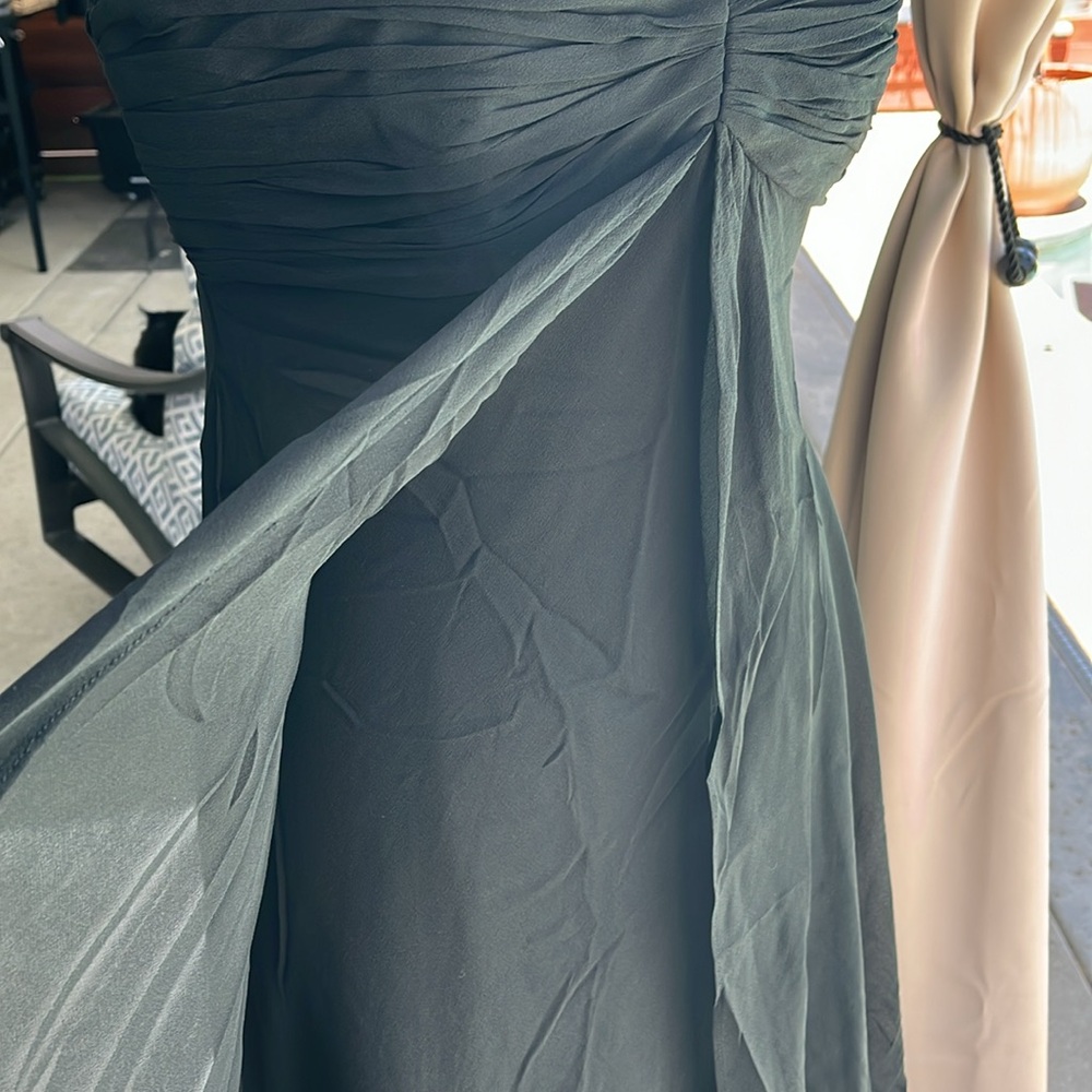 Donna Ricco Elegant Black Chiffon Dress - Picture 3 of 12